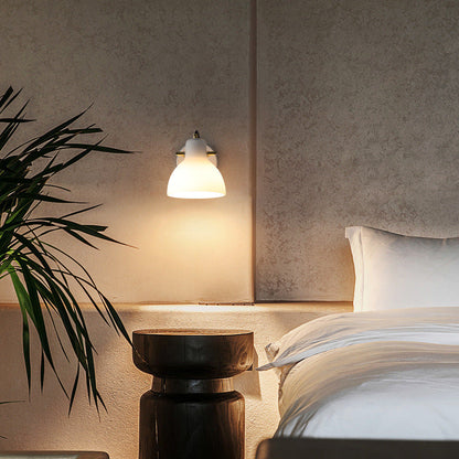 Simplicity Glass Dome Hemispheroid 1-Light Wall Sconce Lamp