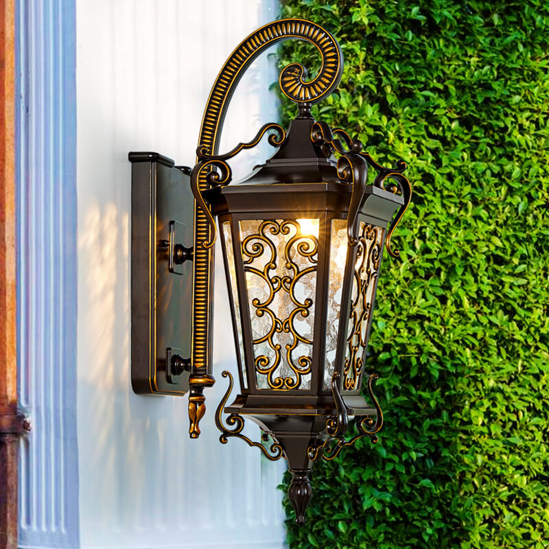 Iron Waterproof Outdoor Indoor 1-Light Wall Sconce Lamp