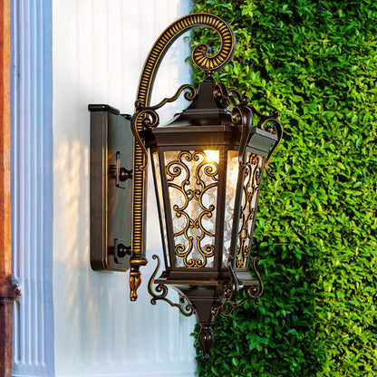 Iron Waterproof Outdoor Indoor 1-Light Wall Sconce Lamp