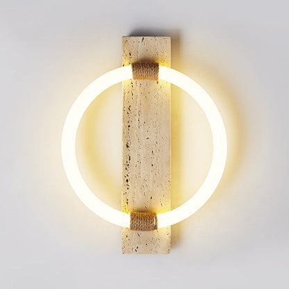 Scandinavian Acrylic Twine Circle LED Wall Sconce Lamp