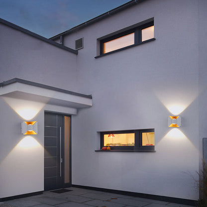 Simplicity Waterproof Aluminum Square LED Wall Sconce Lamp