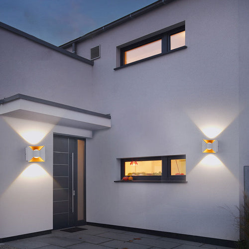 Simplicity Waterproof Aluminum Square LED Wall Sconce Lamp
