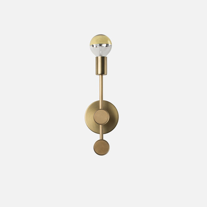 Minimalist Aluminum Glass Ball 1-Light Wall Sconce Lamp