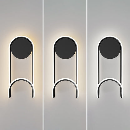 Scandinavian Acrylic Round Hook Led Wall Sconce Lamp