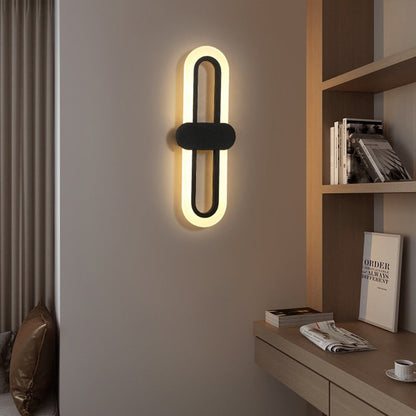 Simplicity Oval Iron Acrylic LED Wall Sconce Lamp