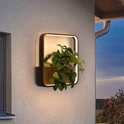 Aluminum Frame Outdoor Waterproof LED Wall Sconce Lamp