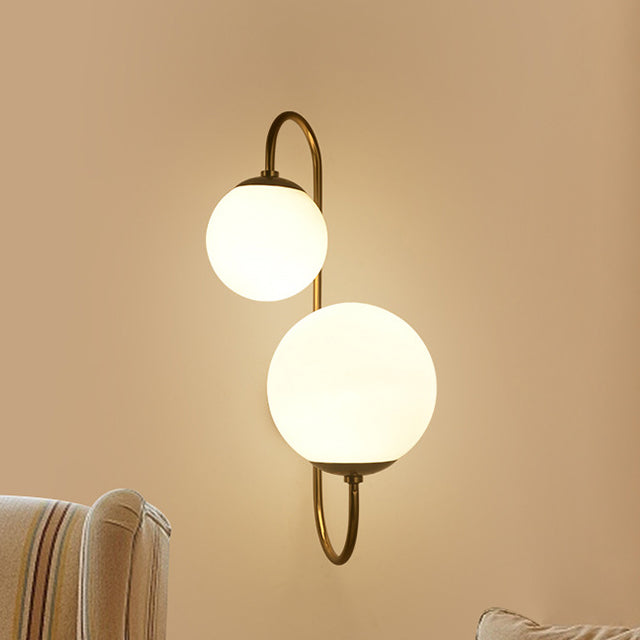 Industrial Magic Bean Glass 2-Light Wall Sconce Lamp