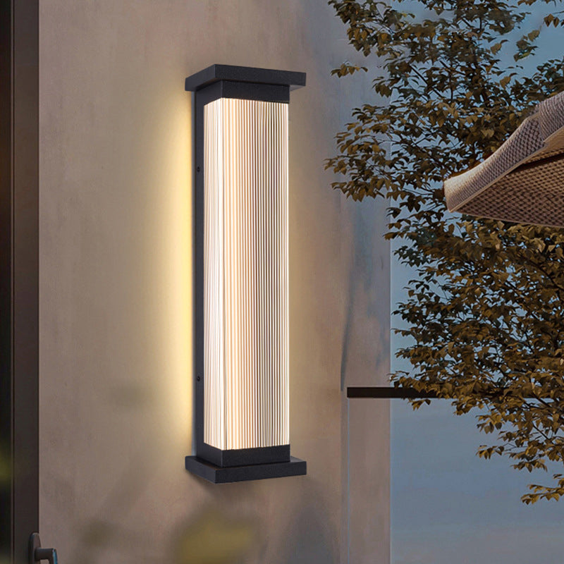 Waterproof Stainless Steel Acrylic Wall Sconce Lamp
