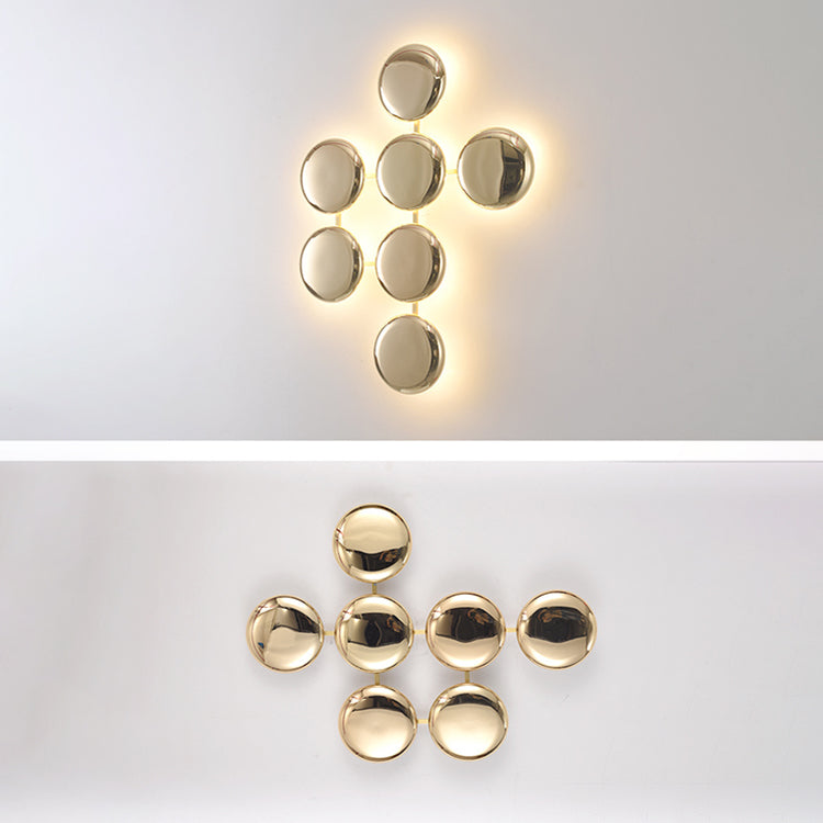 Titanium Round Circle 10/14/24 Light Wall Sconce Lamp