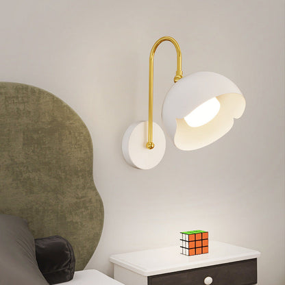Pure White Iron LED Wall Sconce Lamp Flush Mount Lighting