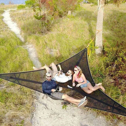 Triangle Hammock with Three-Point Anchor System