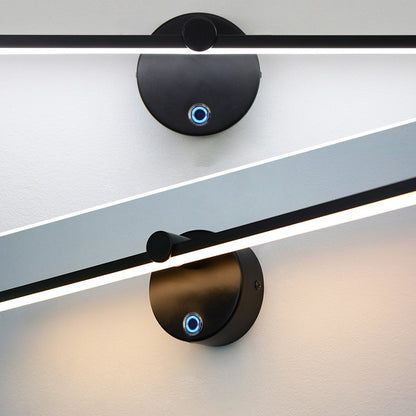 Aluminum LED Rotatable Touch Dimmer Wall Sconce Lamp