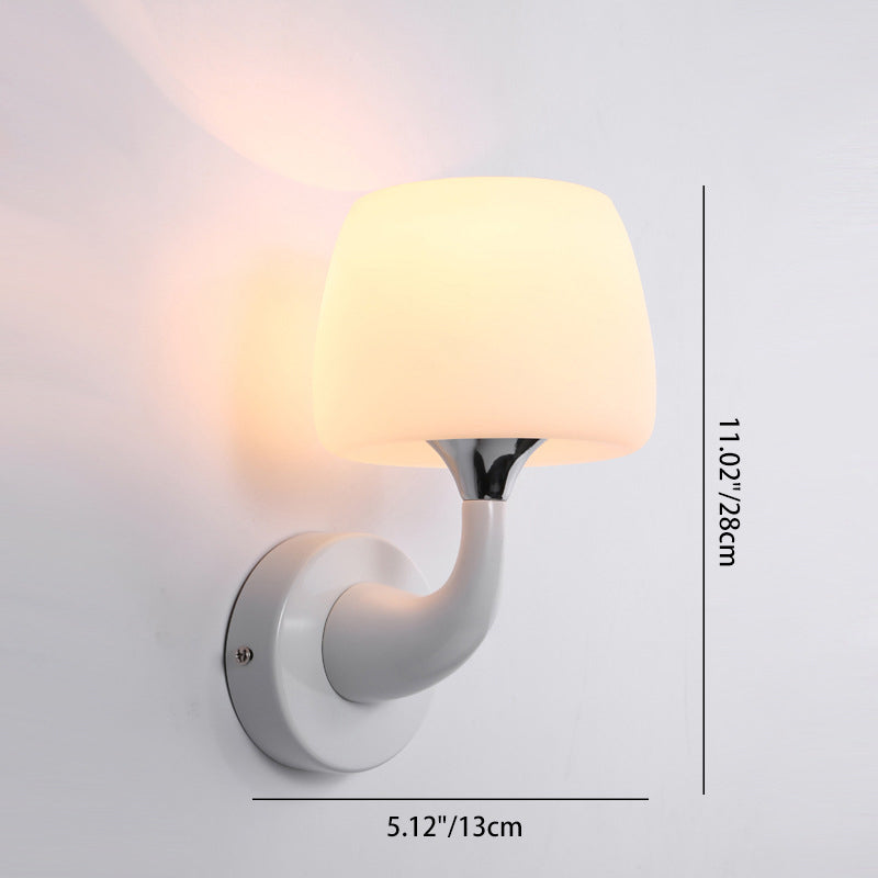 Dolphin Metal Resin Glass 1/2 Light Wall Sconce Lamp