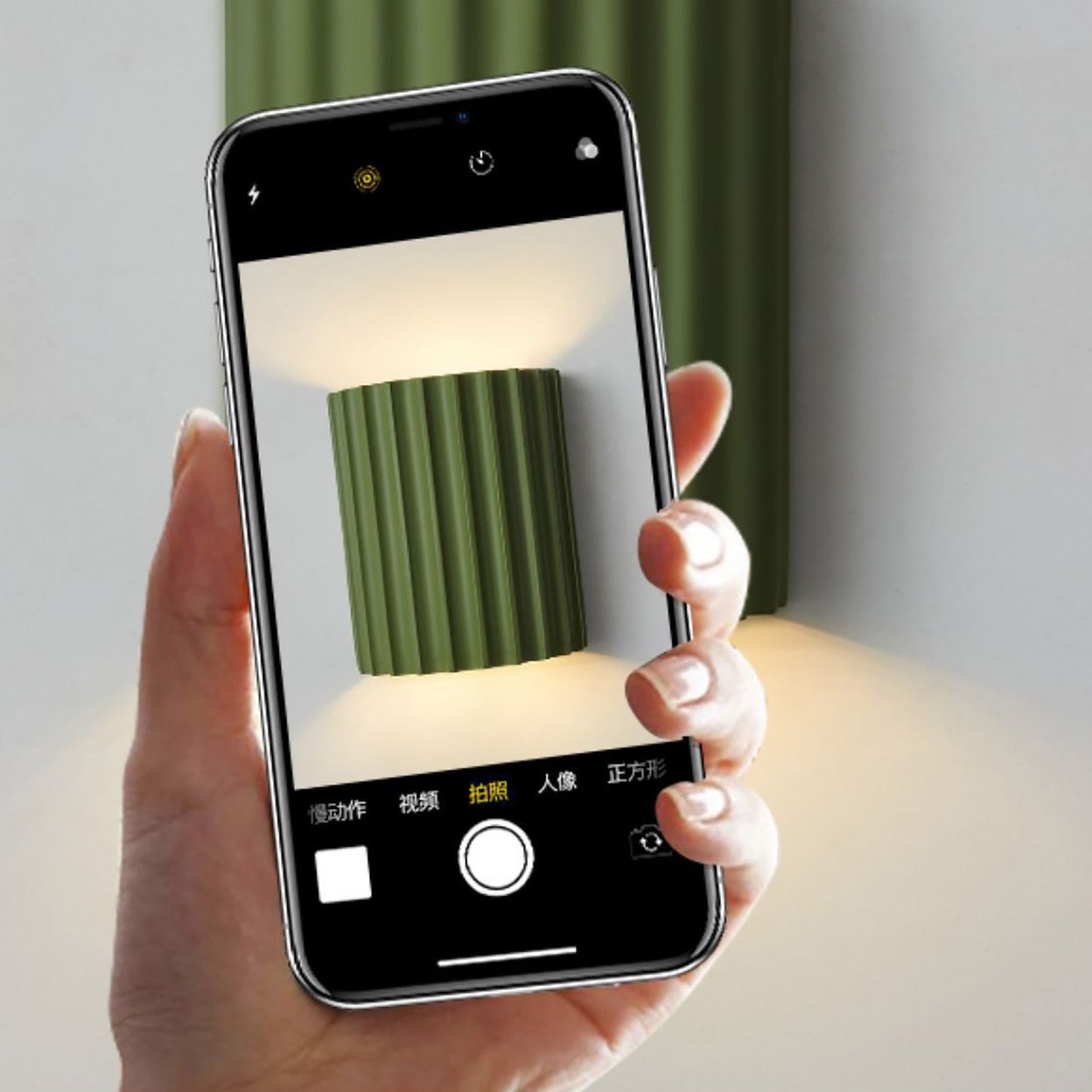 Half Vertical Stripe Resin 2-Light Wall Sconce Lamp