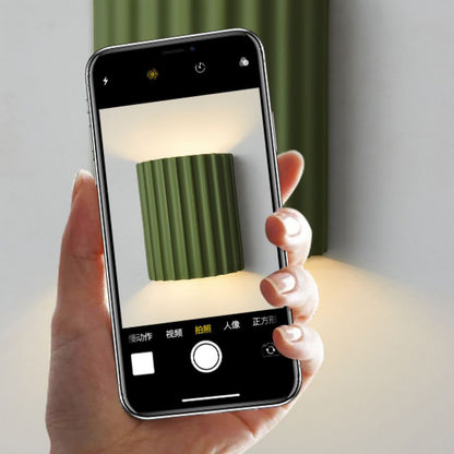 Half Vertical Stripe Resin 2-Light Wall Sconce Lamp