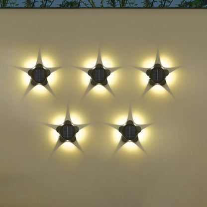 Solar Plum Outdoor Waterproof Decorative Wall Sconce Lamp