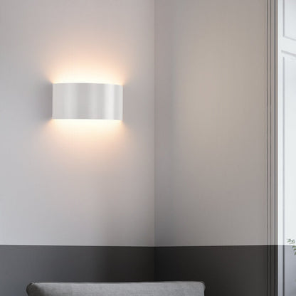 Solid Color Iron Half-circle LED Wall Sconce Lamp
