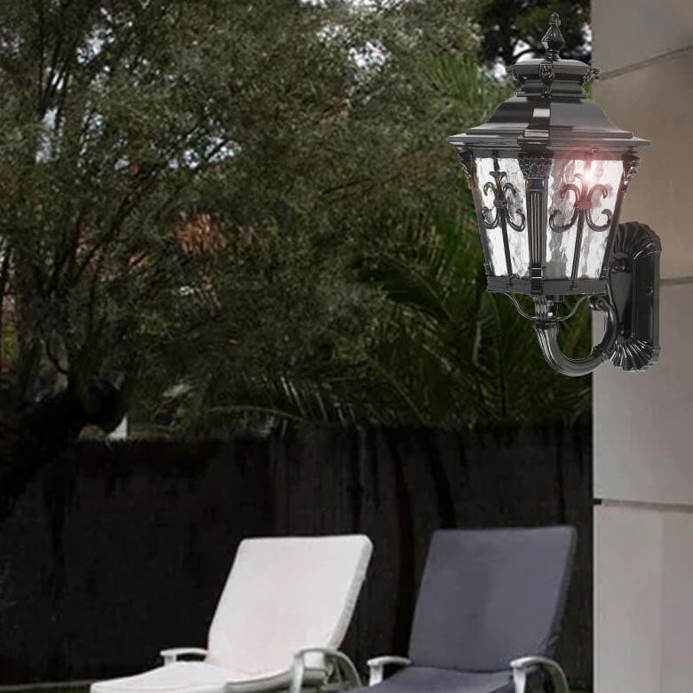 Europe Glass Outdoor Indoor 1-Light Wall Sconce Lamp