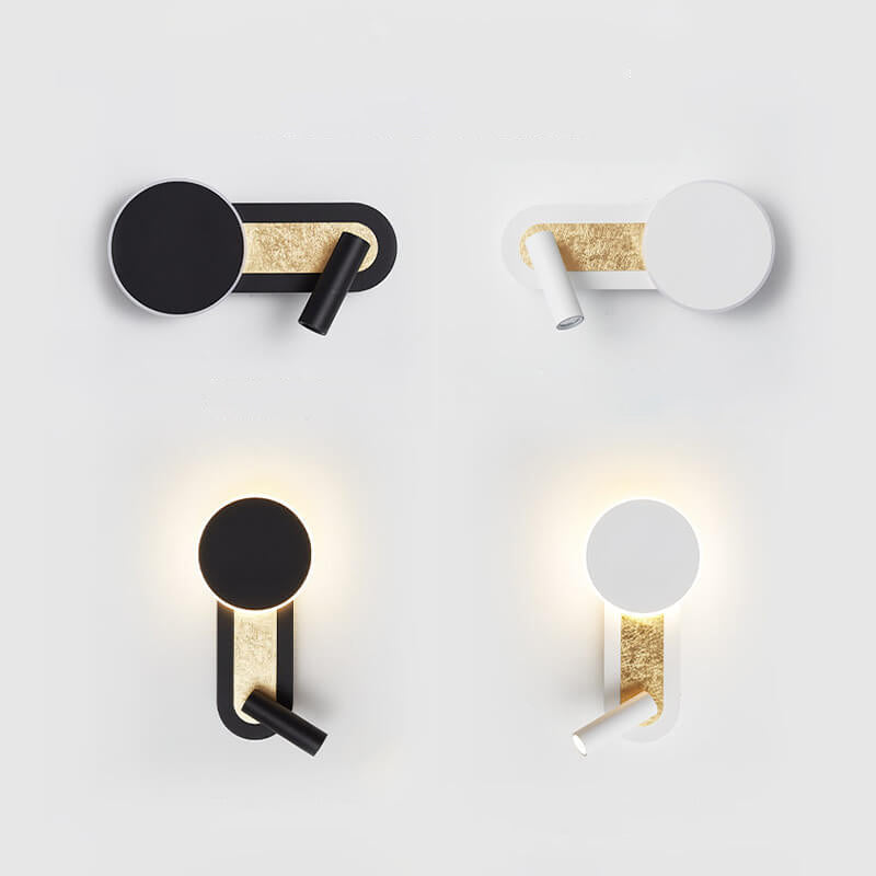 Aluminum Acrylic Cylindrical Rotatable LED Wall Sconce Lamp