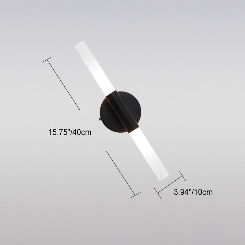 Minimalist Aluminum Iron Cylinder LED Wall Sconce Lamp