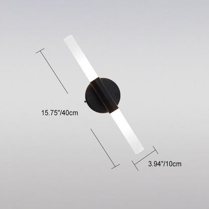 Minimalist Aluminum Iron Cylinder LED Wall Sconce Lamp