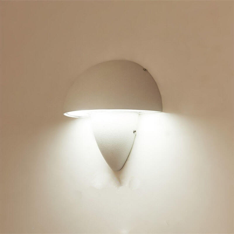 Waterproof Aluminum Mushroom LED Outdoor Wall Sconce Lamp
