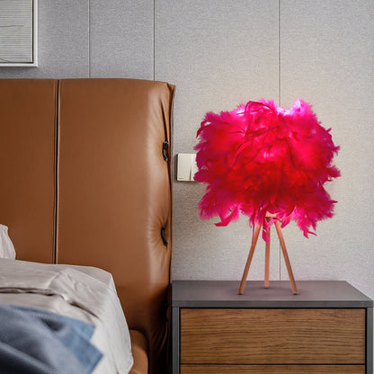 Modern Feather Table Lamp