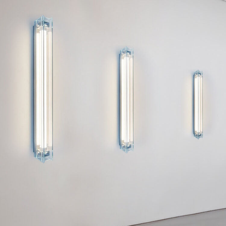 Industrial Style Simple Glass Strip LED Wall Sconce Lamp