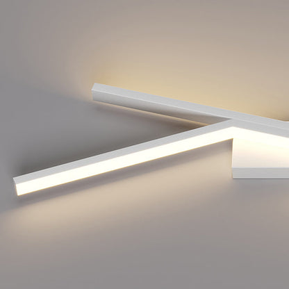 Iron Aluminum Silica Cubic Line LED Wall Sconce Lamp
