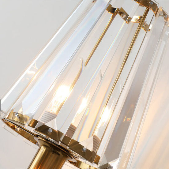 European Light Hardware Glass 1-Light Wall Sconce Lamp