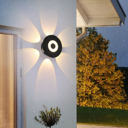 Black Indoor Outdoor Waterproof LED Wall Sconce Lamp