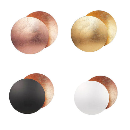 Modern Simplicity Alloy Round LED Wall Sconce Lamp