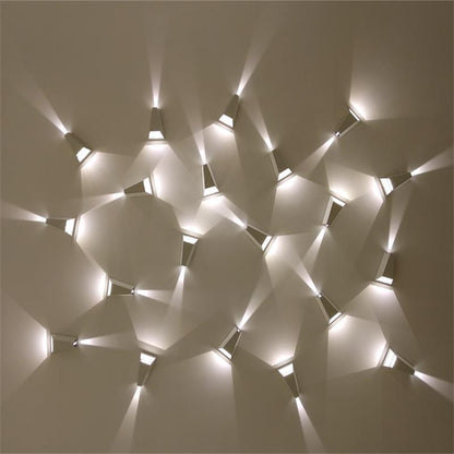 Trapezoidal Silicone PVC Lens LED Outdoor Wall Sconce Lamp