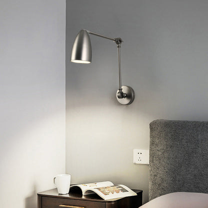 Industrial Swingable Cone Metal 1-Light Wall Sconce Lamp