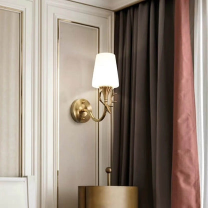 Full Exquisite Deer Head Design 1/2-Light Wall Sconce Lamp