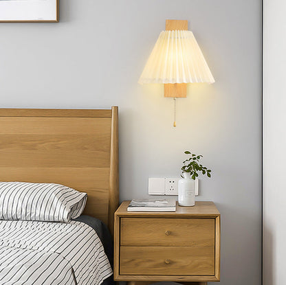 Nordic Iron PVC Cubic Pleated 1-Light Wall Sconce Lamp