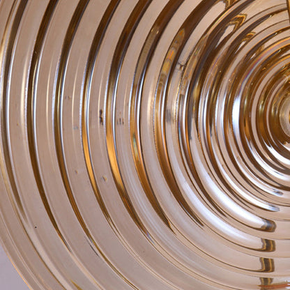 Nordic Round Ripple Iron Glass LED Wall Sconce Lamp