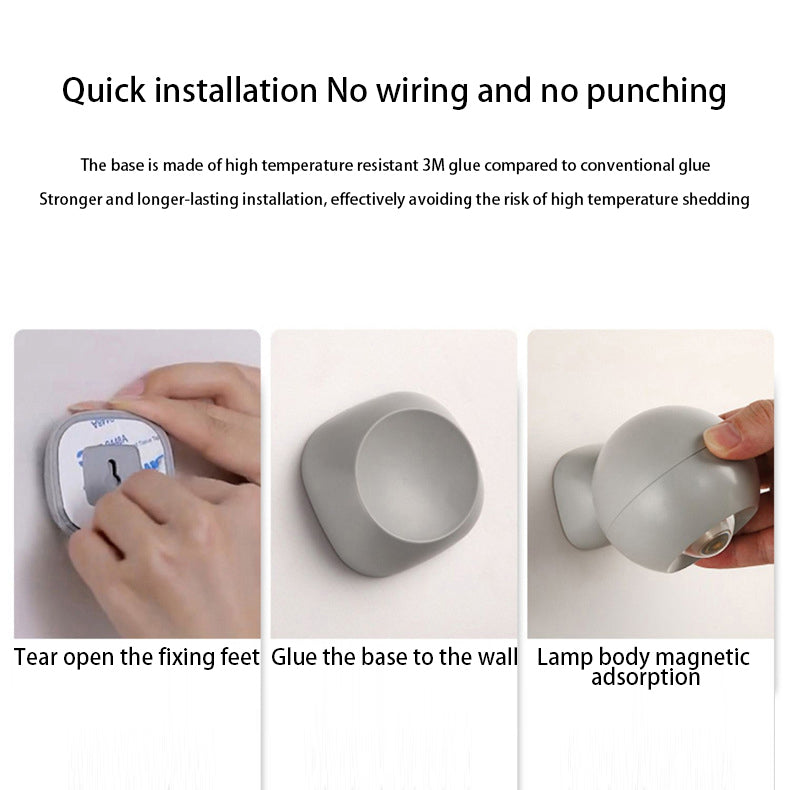 Modern Minimalist Orb USB ABS LED Wall Sconce Lamp