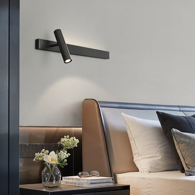 Luxury Rectangle Cylinder Full Copper LED Wall Sconce Lamp