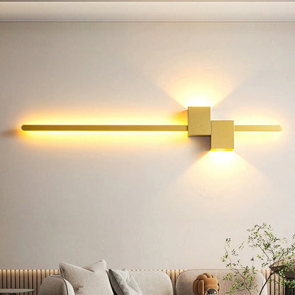 Strip Rectangle Iron Aluminum LED Wall Sconce Lamp