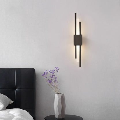 Modern Minimalist Iron Acrylic Strip LED Wall Sconce Lamp