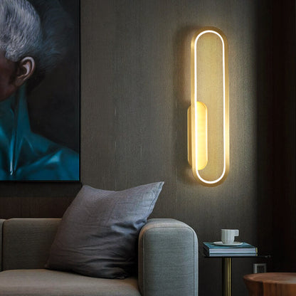 Industrial All Copper Oval Design LED Wall Sconce Lamp