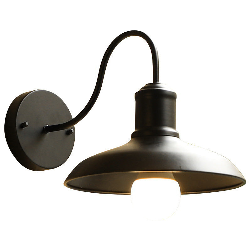 Loft Outdoor Waterproof 1-Light Bent Arm Wall Sconce Lamp