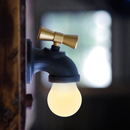 Creative Faucet ABS PC USB LED Night Light Wall Sconce Lamp