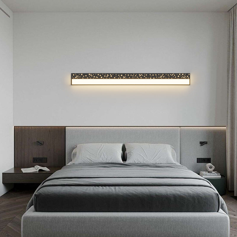 Minimalist Rectangle Iron Acrylic LED Wall Sconce Lamp