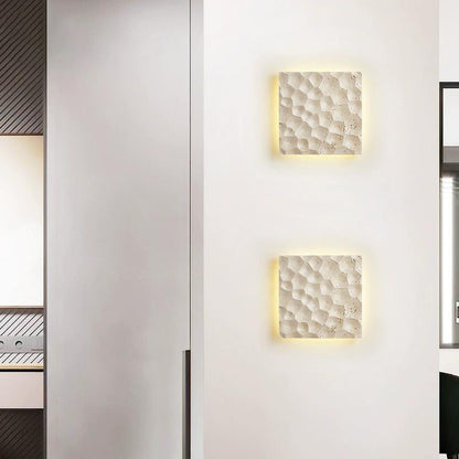 Contemporary Creative Stone Square LED Wall Sconce Lamp