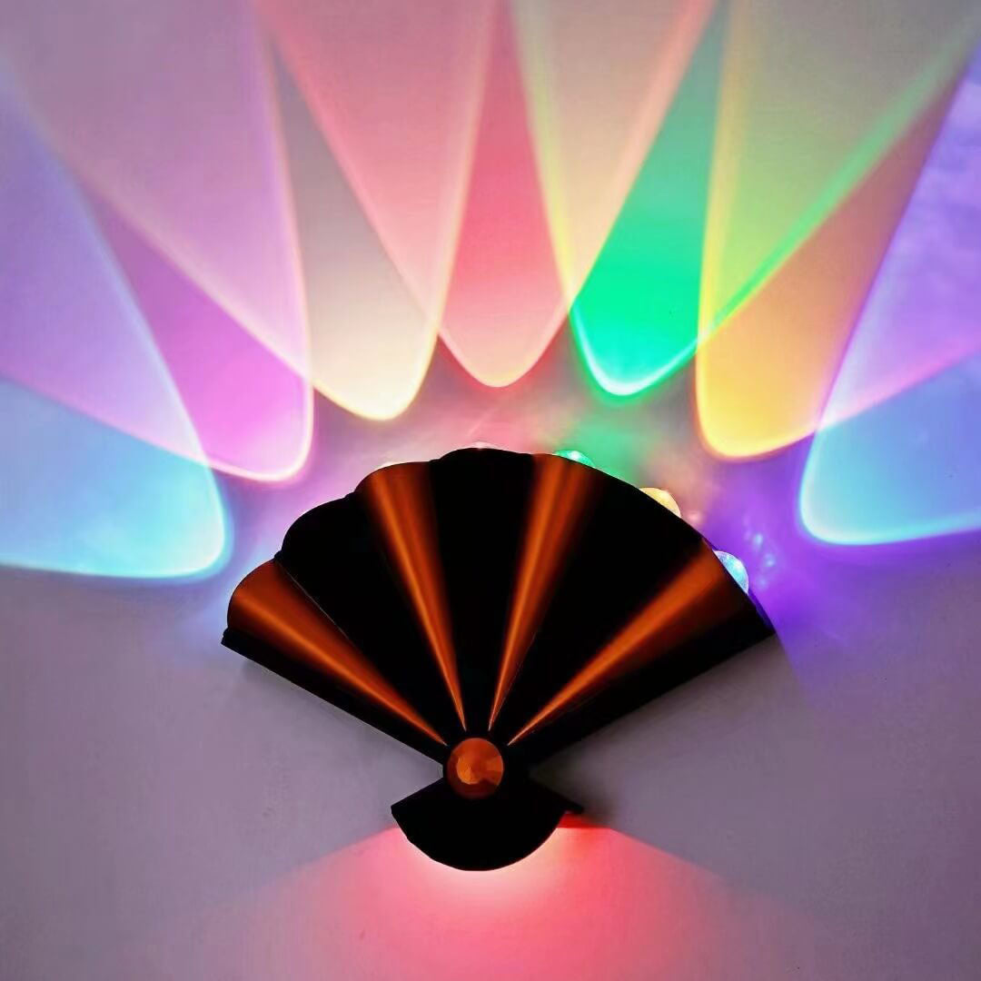 Creative Fan Aluminum Waterproof LED Wall Sconce Lamp