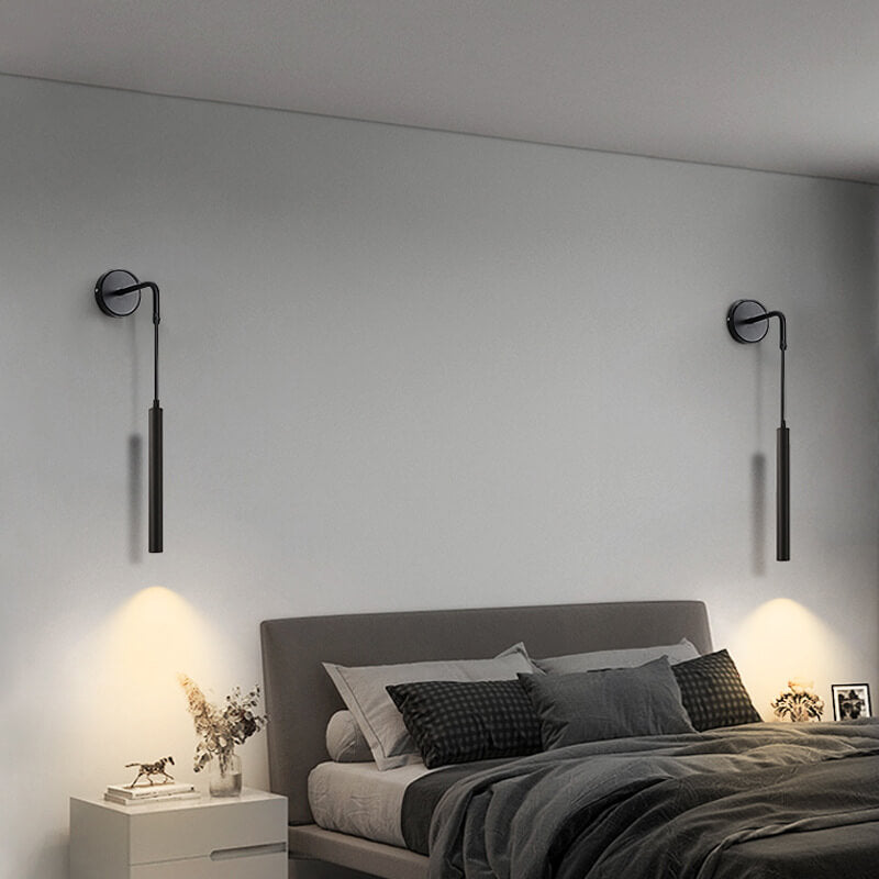 Minimalist Long Cylindrical Spotlight LED Wall Sconce Lamp