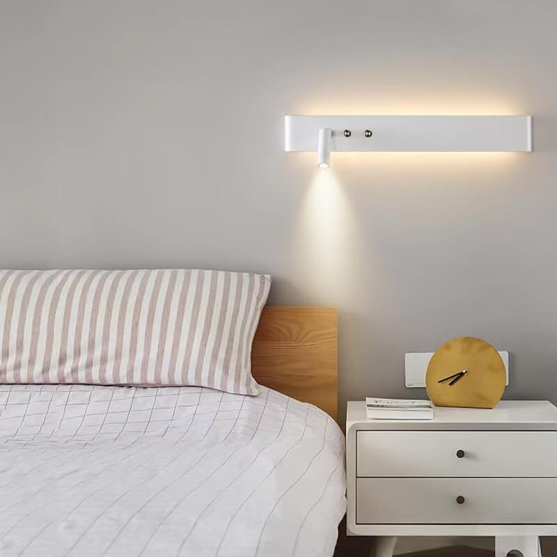 Minimalist Rectangular Aluminum Iron LED Wall Sconce Lamp