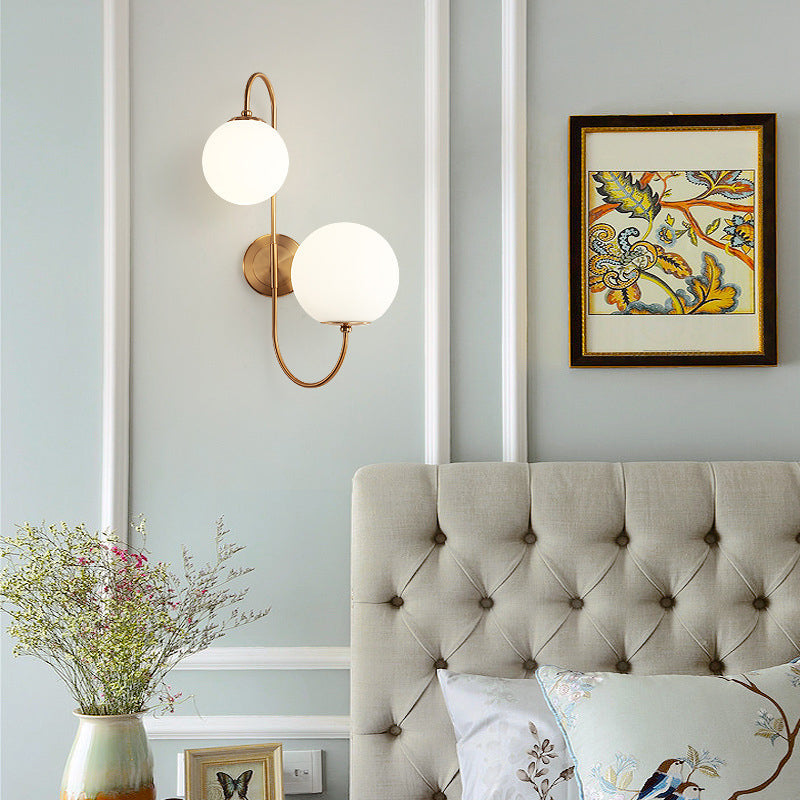 Industrial Magic Bean Glass 2-Light Wall Sconce Lamp